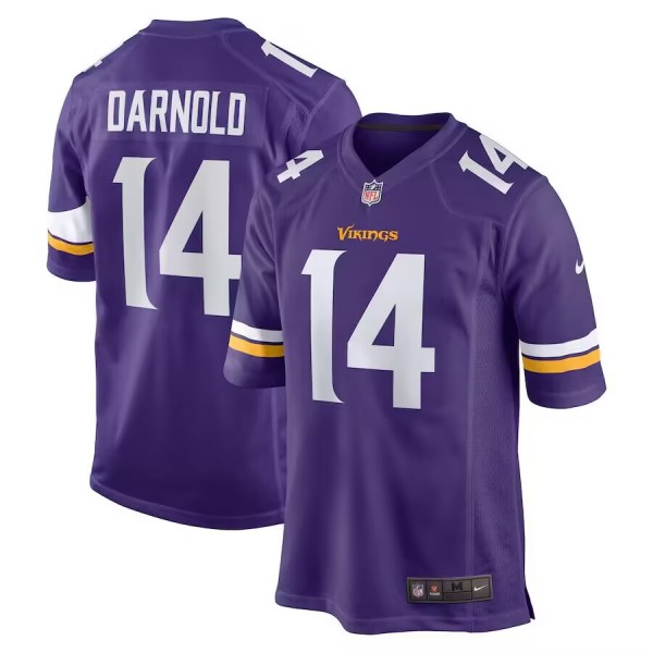 Minnesota Vikings #14 Sam Darnold Purple Stitched Game Jersey