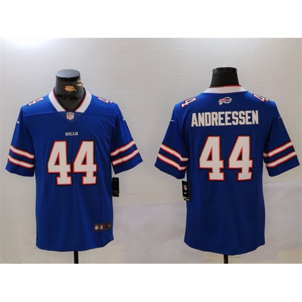 Buffalo Bills #44 Joe Andreessen Blue Vapor Untouchable Limited Stitched Jersey