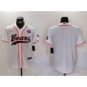 Chicago Bears Blank White With Patch Cool Base Stitched Jersey