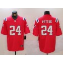 New England Patriots #24 Dell Pettus Red Vapor Limited Stitched Jersey