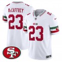 San Francisco 49ers #23 Christian McCaffrey White F.U.S.E. Mexico Vapor Limited Stitched Jersey