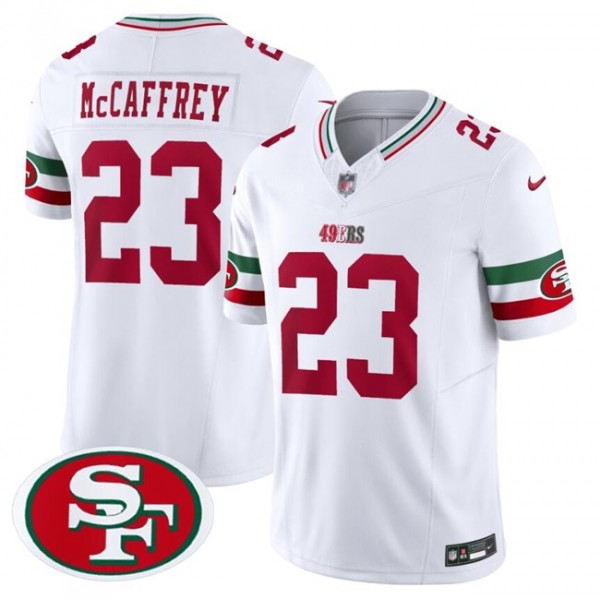 San Francisco 49ers #23 Christian McCaffrey White F.U.S.E. Mexico Vapor Limited Stitched Jersey