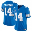 Detroit Lions #14 Amon-Ra St. Brown Blue 2024 F.U.S.E. With 2-Star C Patch Vapor Limited Stitched Jersey