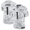 Cincinnati Bengals #1 Ja'Marr Chase Arctic Camo 2024 F.U.S.E. Salute To Service Limited Stitched Jersey