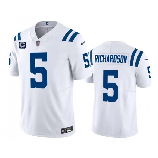Indianapolis Colts #5 Anthony Richardson White 2024 F.U.S.E. With 2-Star C Patch Vapor Limited Stitched Jersey