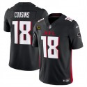 Atlanta Falcons #18 Kirk Cousins Black 2024 F.U.S.E With 4-Star C Patch Vapor Untouchable Limited Stitched Jersey