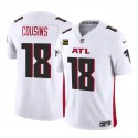 Atlanta Falcons #18 Kirk Cousins White 2024 F.U.S.E With 4-Star C Patch Vapor Untouchable Limited Stitched Jersey