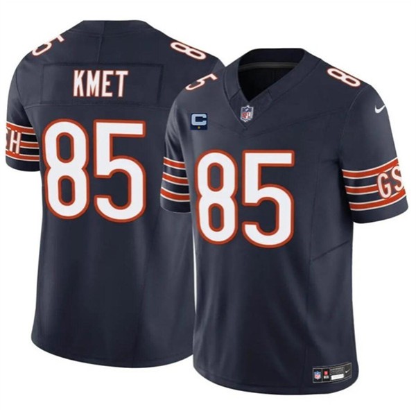 Chicago Bears #85 Cole Kmet Navy 2024 F.U.S.E. With 1-Star C Patch Vapor Untouchable Limited Stitched Jersey