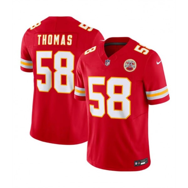 Kansas City Chiefs #58 Derrick Thomas Red 2024 F.U.S.E Vapor Untouchable Limited Stitched Jersey