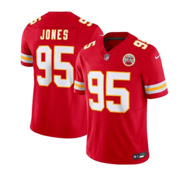 Kansas City Chiefs #95 Chris Jones Red 2024 F.U.S.E Vapor Untouchable Limited Stitched Jersey