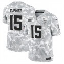 Minnesota Vikings #15 Dallas Turner Arctic Camo 2024 F.U.S.E. Salute To Service Limited Stitched Jersey