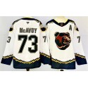 Boston Bruins #73 Charlie McAvoy White 2024-25 With A Patch Reverse Retro Home Stitched Jersey