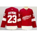 Detroit Red Wings #23 Lucas Raymond Red 2024-25 Home Stitched Jersey
