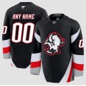 Buffalo Sabres Custom Black 2024-25 Alternate Stitched Jersey