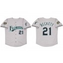 Miami Marlins Custom Gray 2003 World Series Cool Base Stitched Jersey