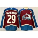 Colorado Avalanche #29 Nathan MacKinnon Burgundy 2024-25 Home With A Patch Stitched Jersey