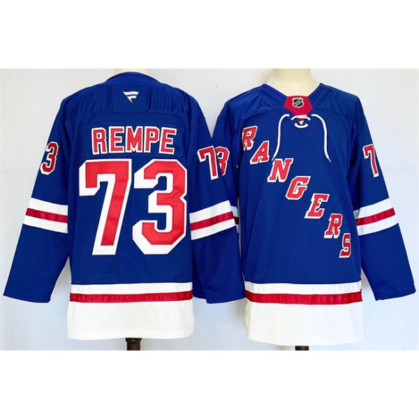 New York Rangers #73 Matt Rempe Royal 2024-25 Home Stitched Jersey