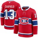 Montreal Canadiens #13 Cole Caufield Red 2024-25 Stitched Jersey