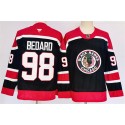 Chicago Blackhawks #98 Connor Bedard Black 2024-25 Stitched Jersey