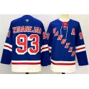 New York Rangers #93 Mika Zibanejad Royal 2024-25 Home With A Patch Stitched Jersey