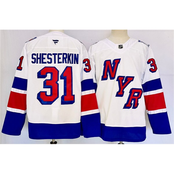 New York Rangers #31 Igor Shesterkin White 2024-25 Stadium Series Stitched Jersey