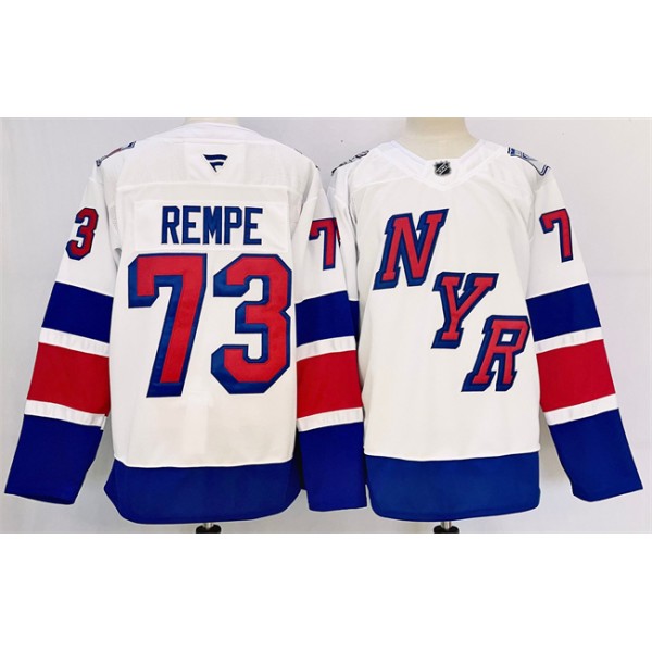 New York Rangers #73 Matt Rempe White 2024-25 Stadium Series Stitched Jersey
