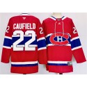 Montreal Canadiens #22 Cole Caufield Red 2024-25 Stitched Jersey