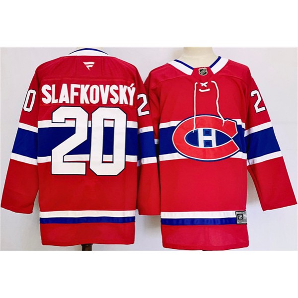 Montreal Canadiens #20 Juraj Slafkovsky Red 2024-25 Stitched Jersey