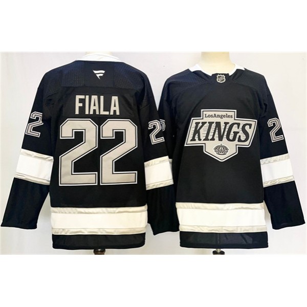 Los Angeles Kings #22 Kevin Fiala Black 2024-25 Home Stitched Jersey