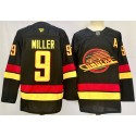 Vancouver Canucks #9 J.T. Miller Black 2024-25 With A Patch Alternate Stitched Jersey