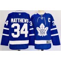 Toronto Maple Leafs #34 Auston Matthews Blue 2024-25 With C Patch Stitched Jersey
