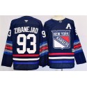 New York Rangers #93 Mika Zibanejad Navy 2024-25 Stitched Jersey