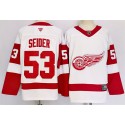 Detroit Red Wings #53 Moritz Seider White 2024-25 Stitched Jersey