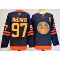 Edmonton Oilers #97 Connor McDavid Navy 2024-25 C Patch Stitched Jersey