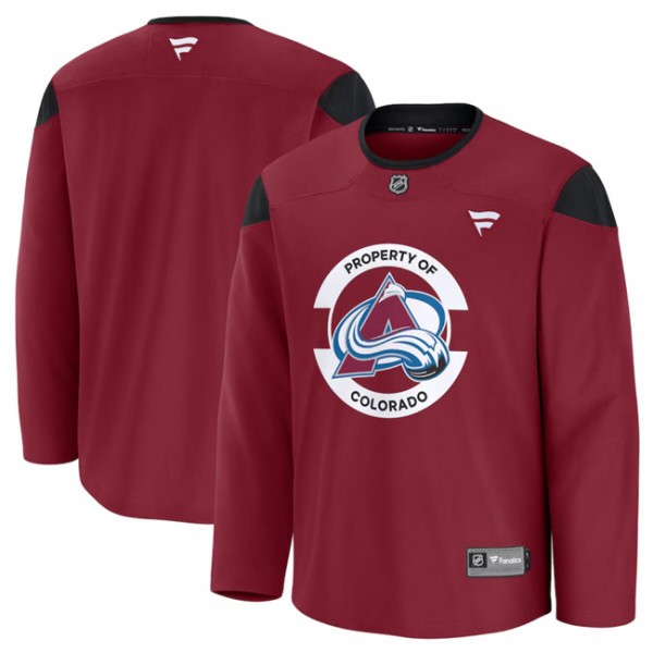Colorado Avalanche Burgundy 2024-25 Team Practice Stitched Jersey