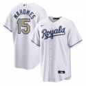 Kansas City Royals White #15 Patrick Mahomes Stitched Jersey