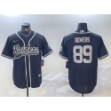 Las Vegas Raiders #89 Brock Bowers Black Cool Base Stitched Jersey