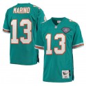 Miami Dolphins Custom Mitchell Ness Aqua Throwback Stitched Jersey
