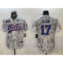 Buffalo Bills #17 Josh Allen 2024 Arctic Camo Salute To Service Stitched Jersey