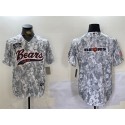 Chicago Bears Team Big Logo 2024 Arctic Camo Salute To Service Stitched Jersey