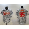 Kansas City Chiefs #95 Chris Jones 2024 Arctic Camo Salute To Service Stitched Jersey