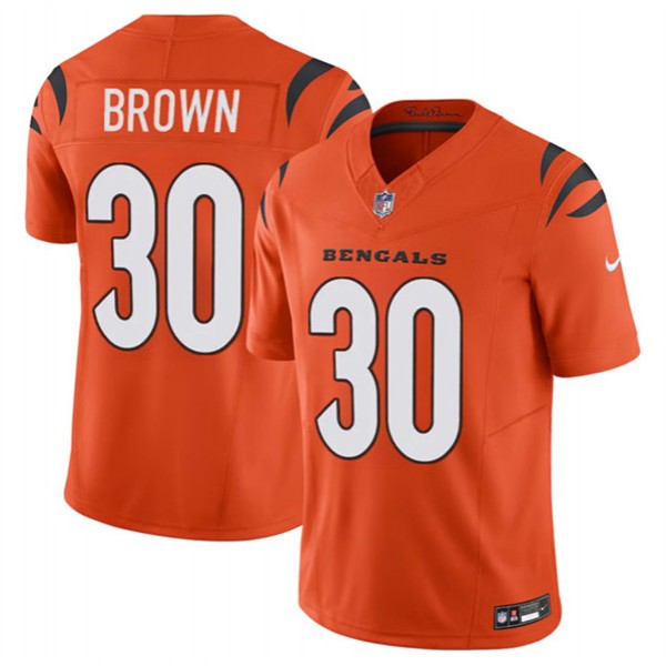 Cincinnati Bengals #30 Chase Brown Orange 2024 F.U.S.E. Vapor Untouchable Limited Stitched Jersey