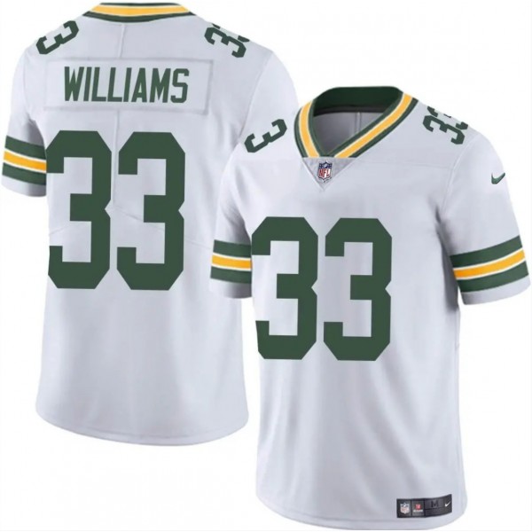 Green Bay Packers #33 Evan Williams White Vapor Untouchable Limited Stitched Jersey