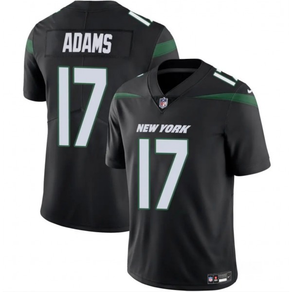 New York Jets #17 Davante Adams Black 2024 Vapor Untouchable Limited Stitched Jersey