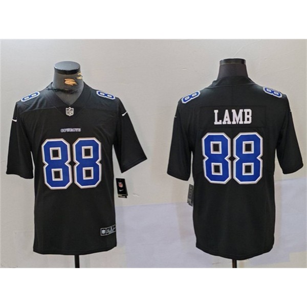 Dallas Cowboys #88 CeeDee Lamb Black Throwback Vapor Untouchable Limited Stitched Jersey