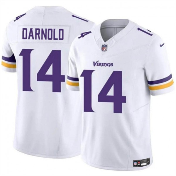 Minnesota Vikings #14 Sam Darnold White 2024 F.U.S.E. Vapor Untouchable Limited Stitched Jersey