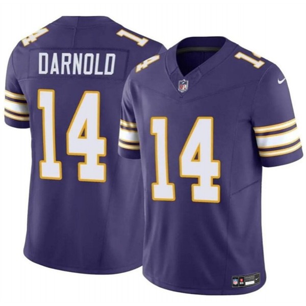 Minnesota Vikings #14 Sam Darnold Purple 2024 F.U.S.E. Throwback Vapor Untouchable Limited Stitched Jersey