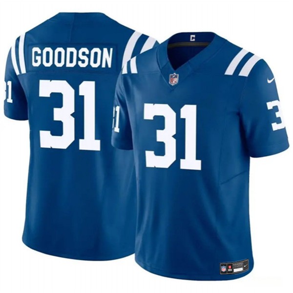 Indianapolis Colts #31 Tyler Goodson Blue 2024 F.U.S.E. Vapor Limited Stitched Jersey