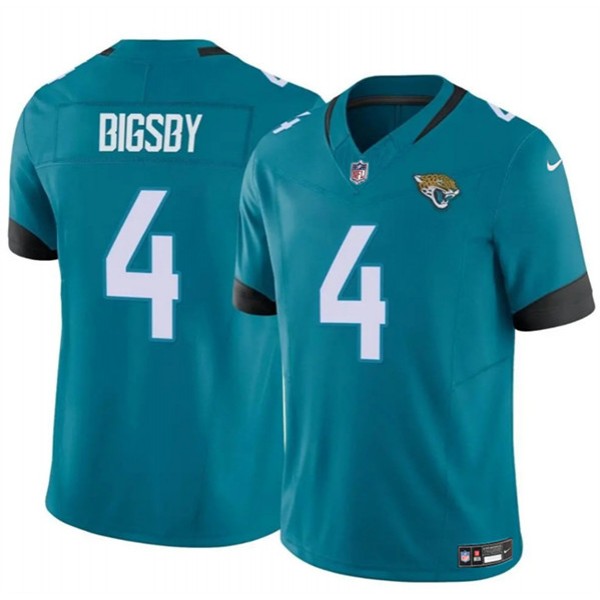 Jacksonville Jaguars #4 Tank Bigsby Teal 2024 Vapor Untouchable Limited Stitched Jersey