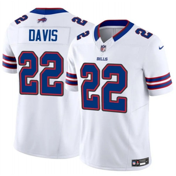 Buffalo Bills #22 Ray Davis White 2024 F.U.S.E. Vapor Untouchable Limited Stitched Jersey